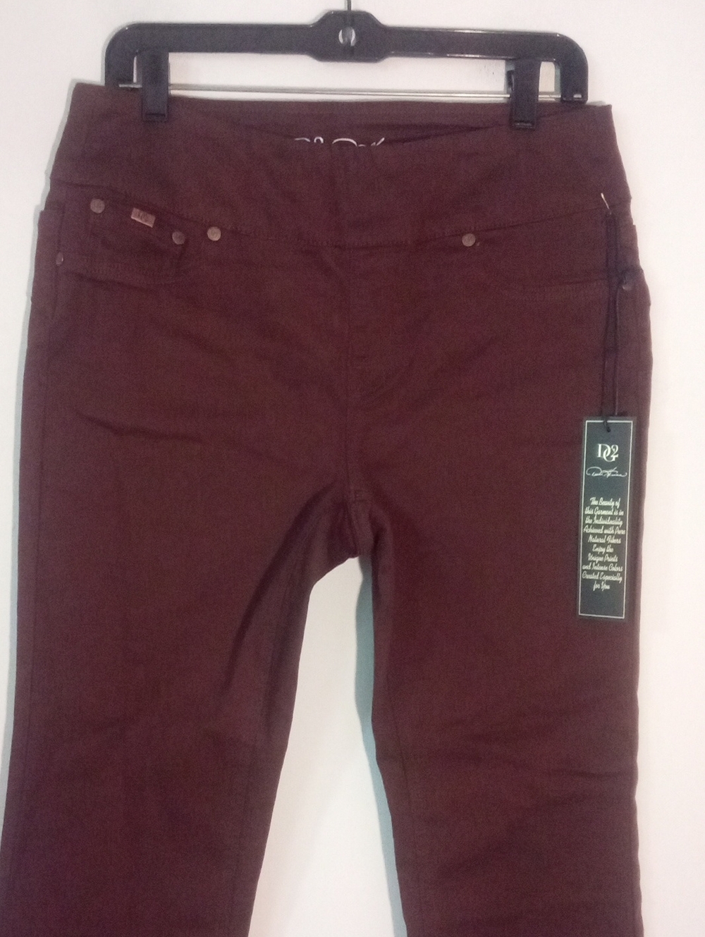 Dg2 By Diane Gilman Maroon Bootcut Jeggings Bootcut - Picture 2 of 4